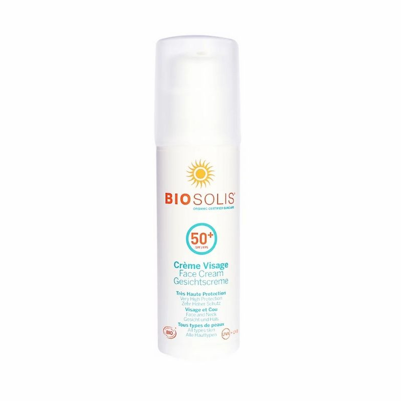 Crème solaire visage et cou SPF50+ Biosolis